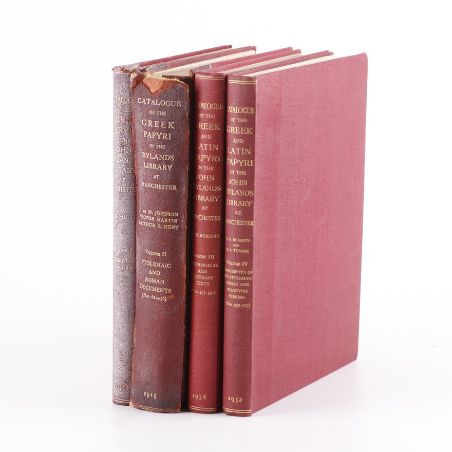 "Catalog of the Greek Papyri" Volumes I-IV, 1910-1950s