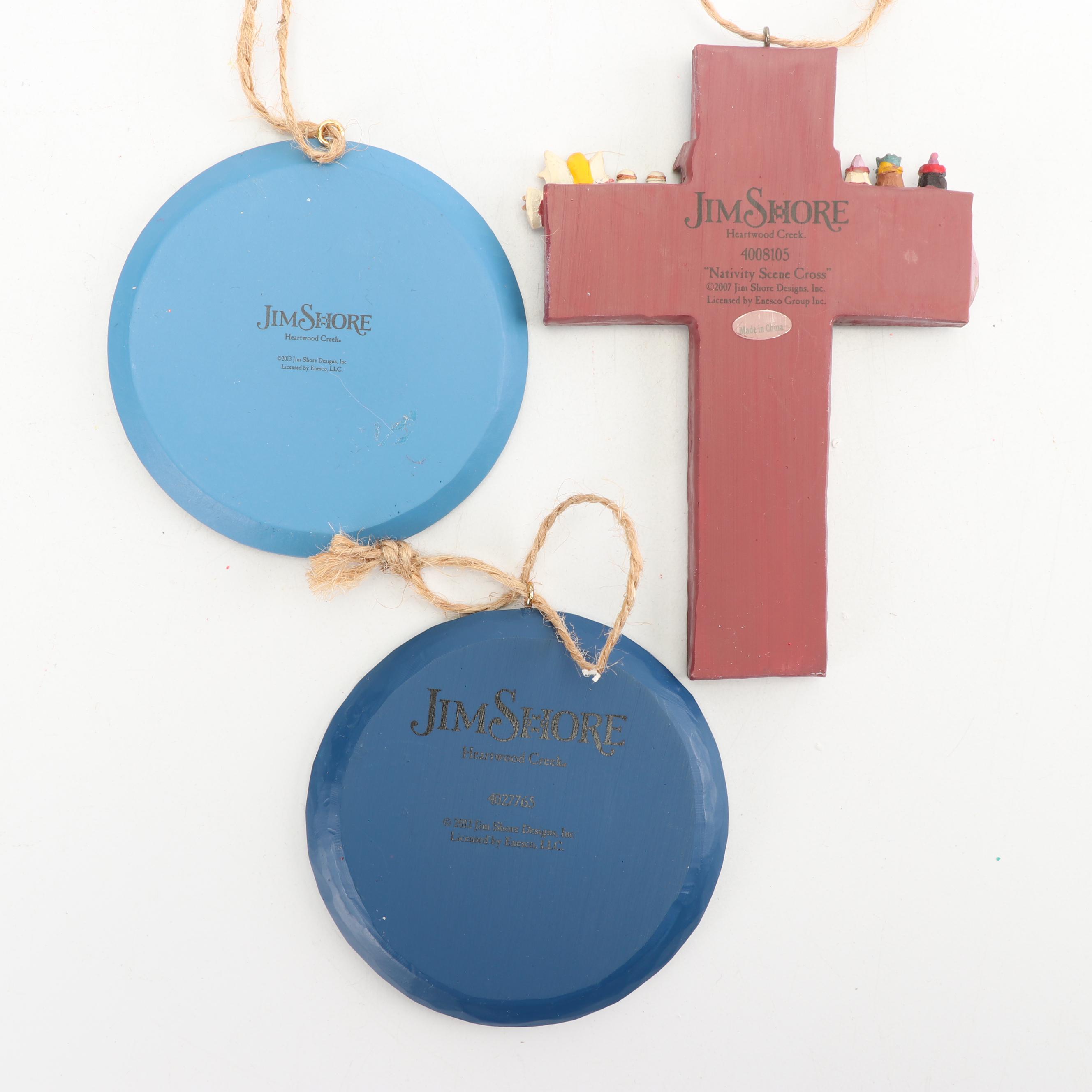 Christmas Ornaments including Jim Shore, Hallmark, and Goebel, Late 20th Century