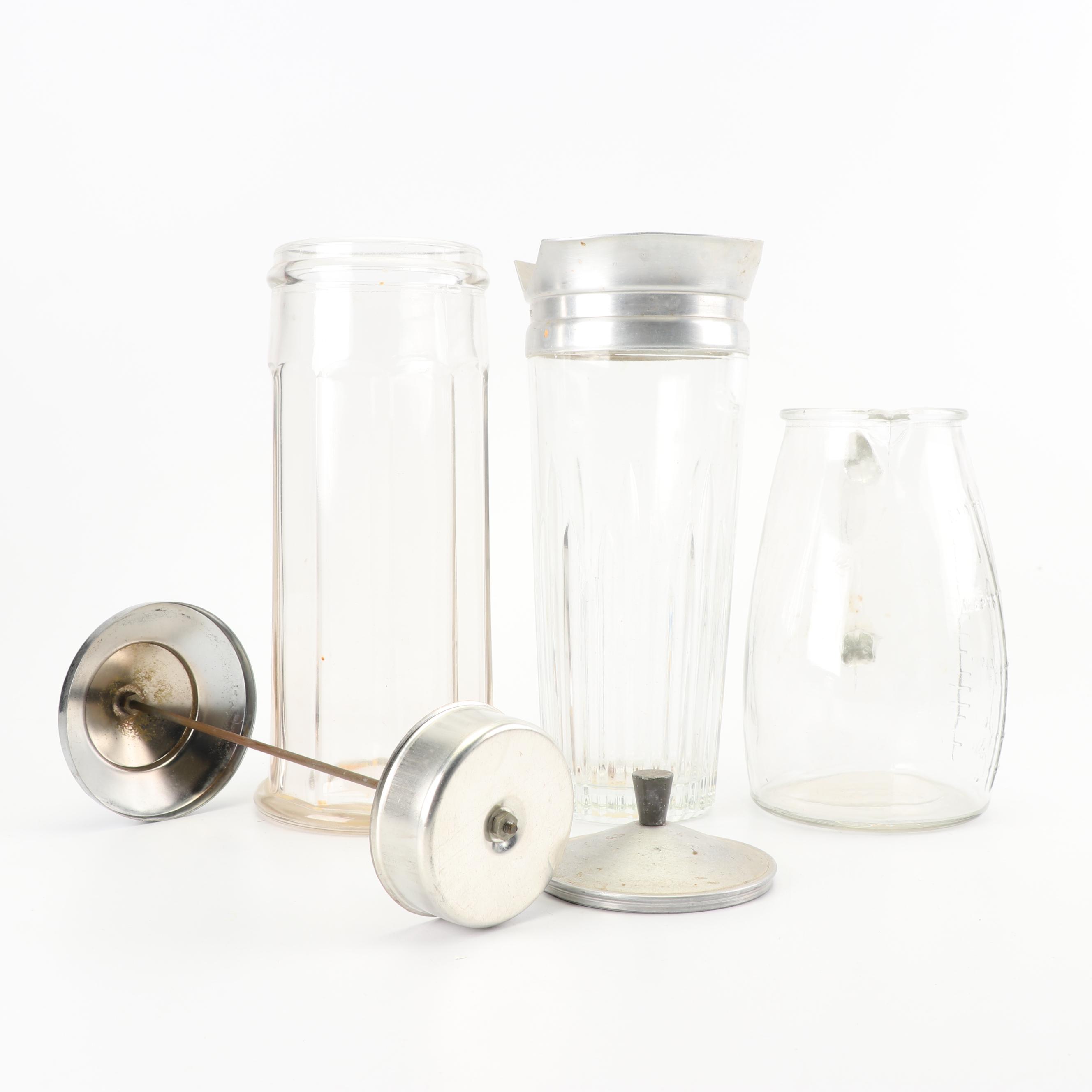 Glasco and Androck Glass Kitchen Gadgets, Mid-20th Century