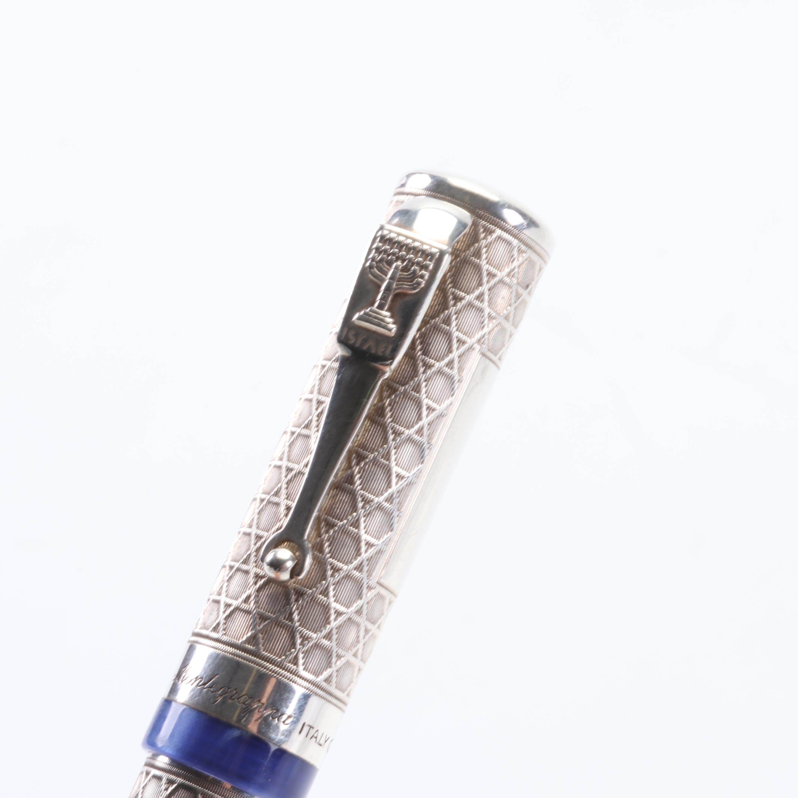 Montegrappa "Israel 50th Anniversary" Limited Edition Sterling Rollerball Pen