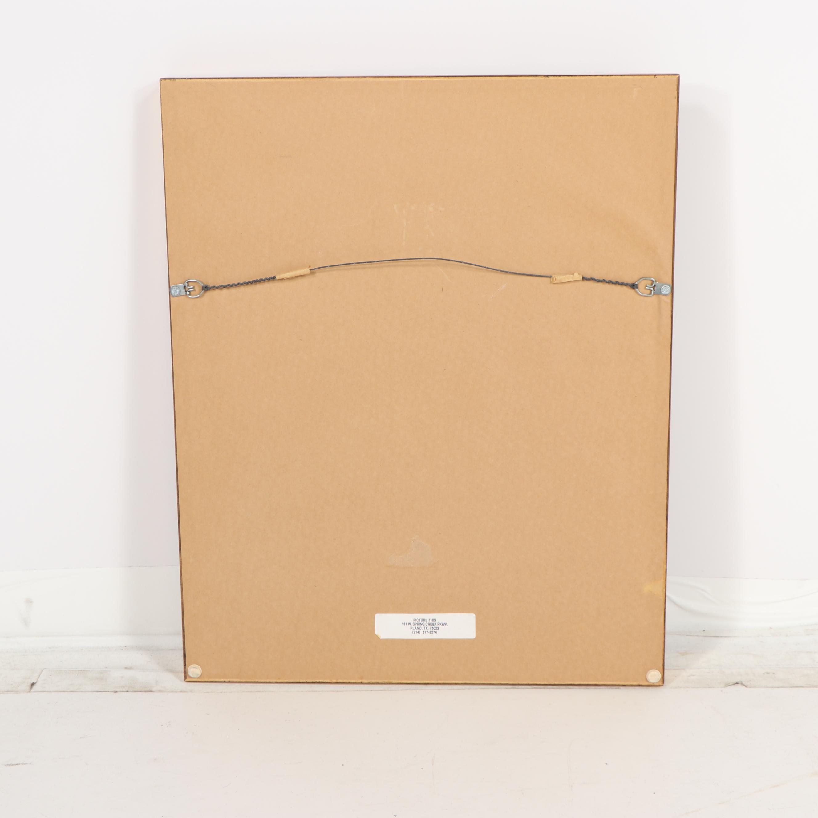 Egyptian Style Gouache Painting on Papyrus