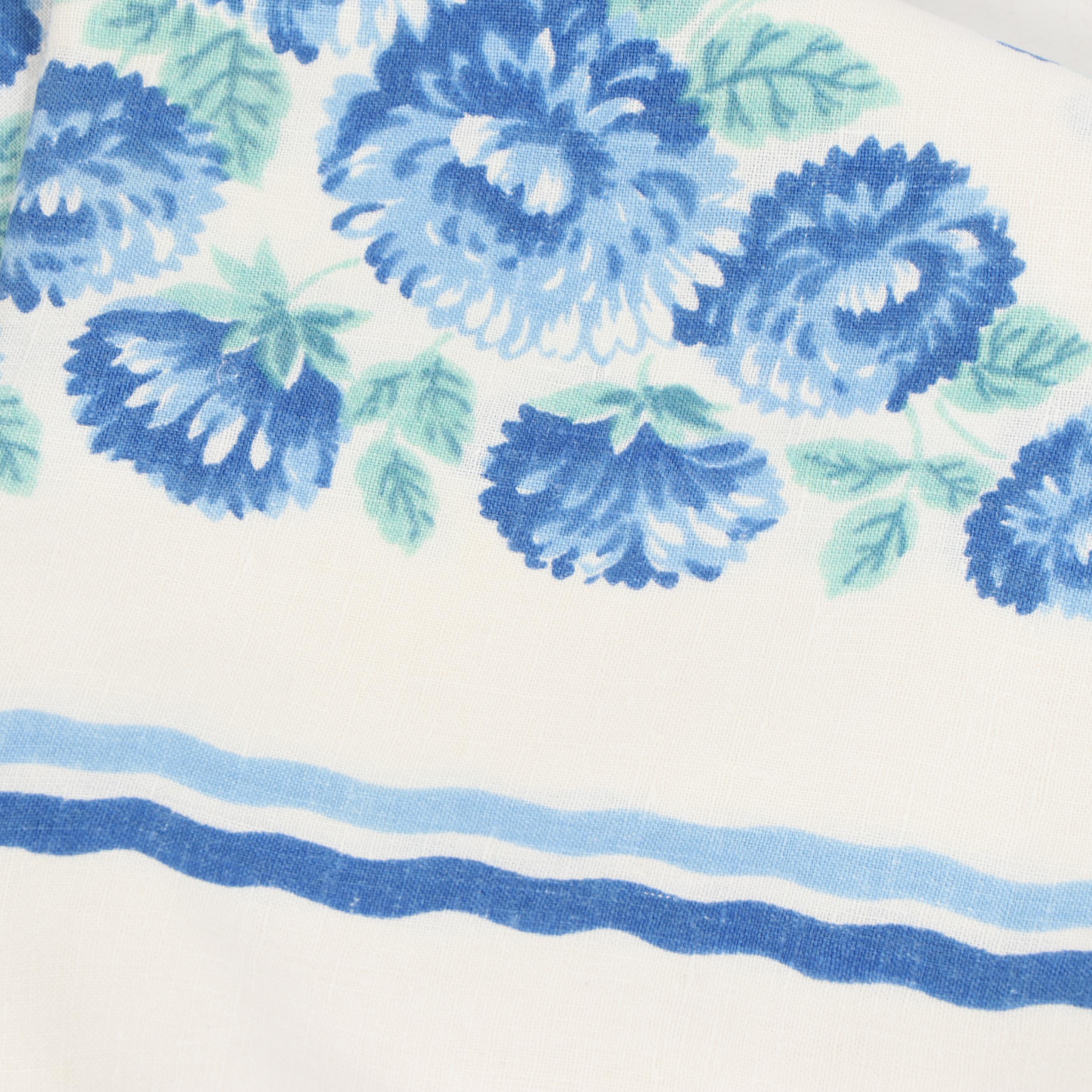 Printed Floral Table Linens, Mid-Century