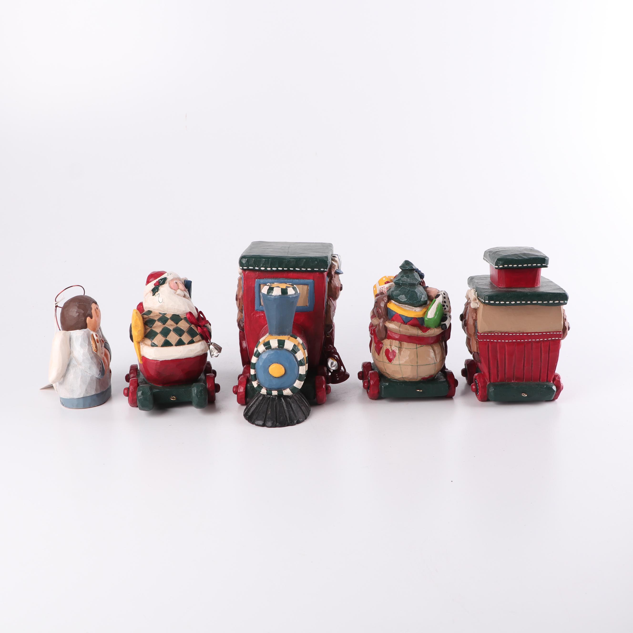 Eddie Walker Resin Christmas Figurines, 1990-2000s