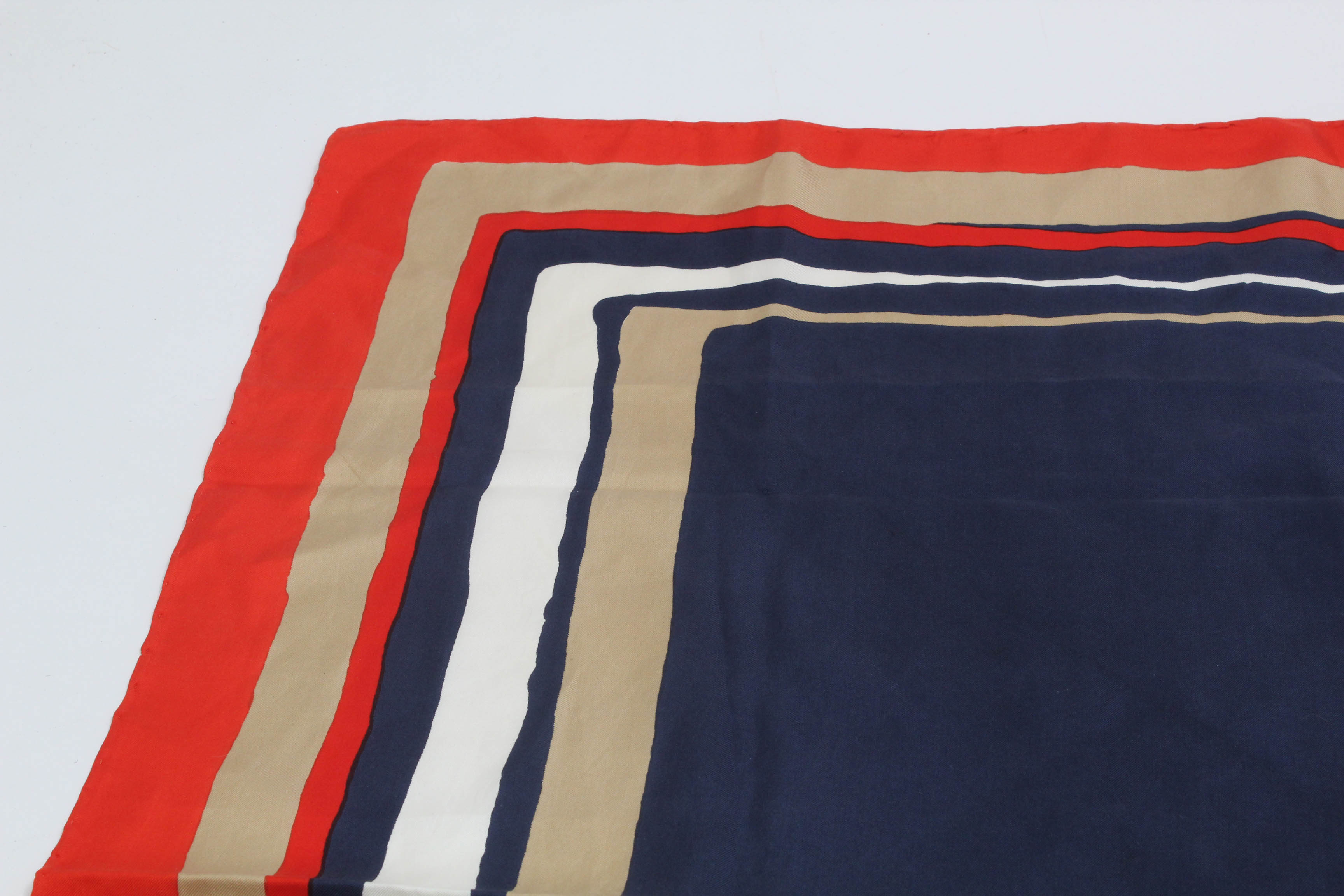 Fabio Fabelli for Marcus Italian Silk Scarf with Hand-Rolled and Stitched Edge