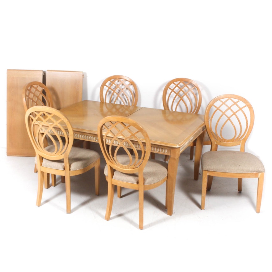 Dining Set Featuring Broyhill Chairs