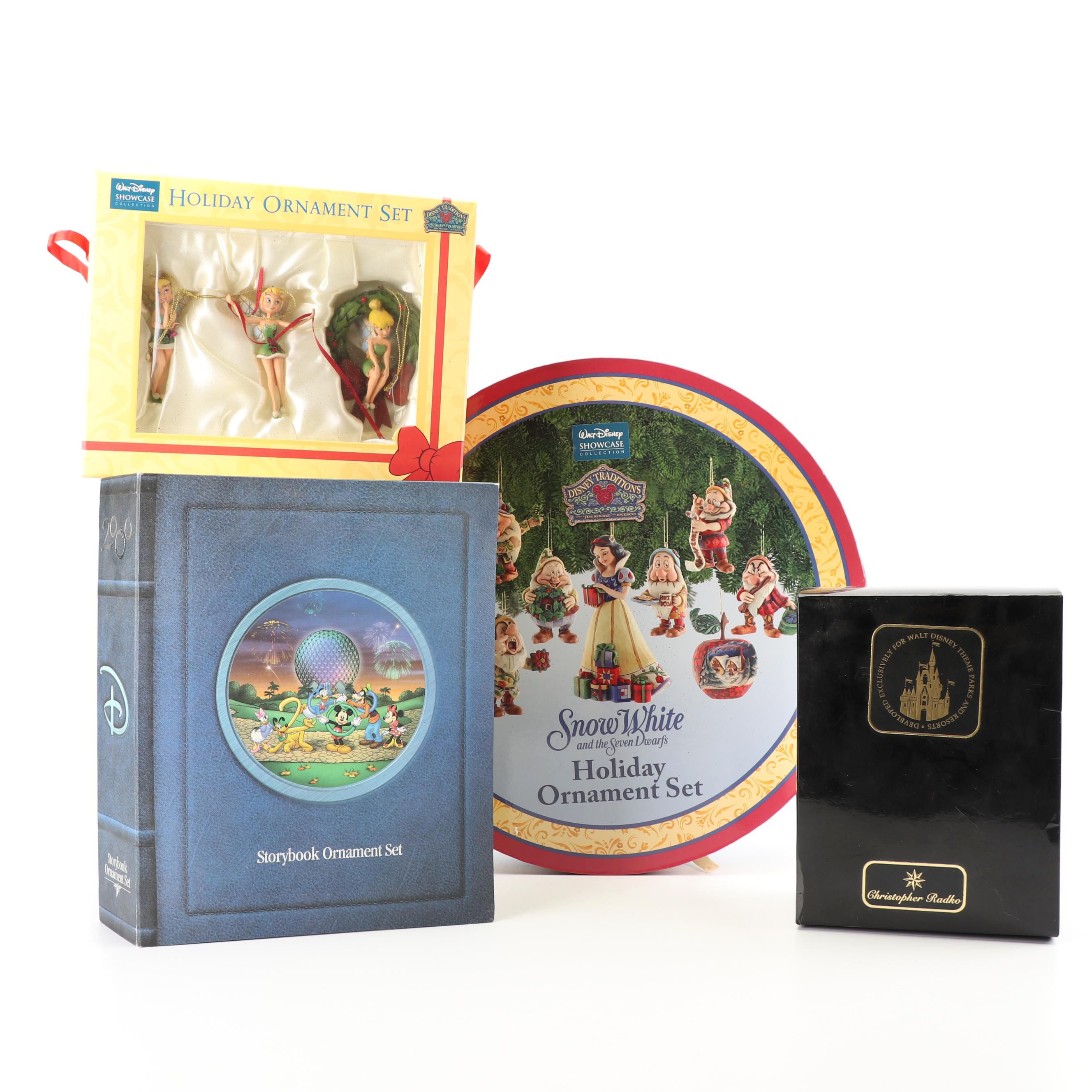 Disney Holiday Ornament Sets Featuring Christopher Radko