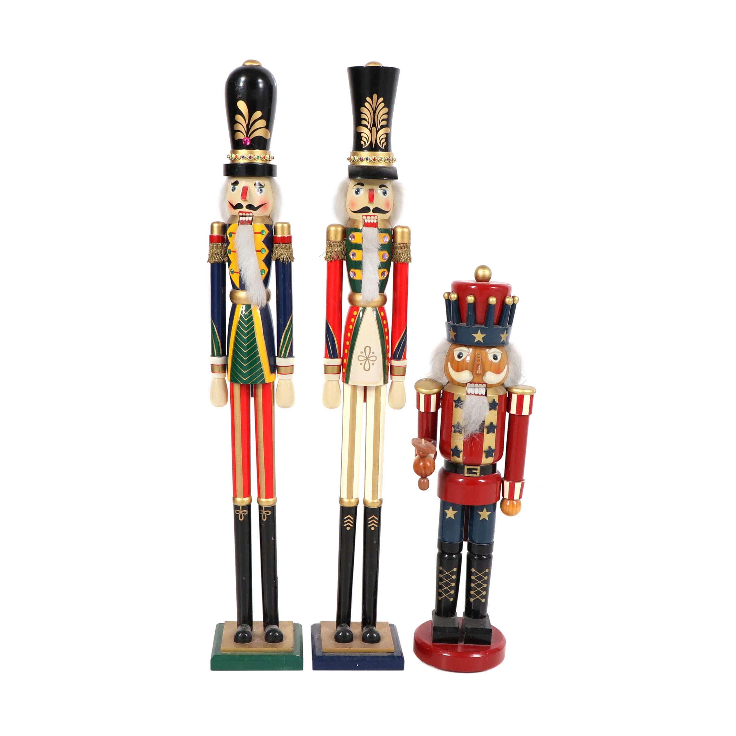 Painted Wood Nutcrackers