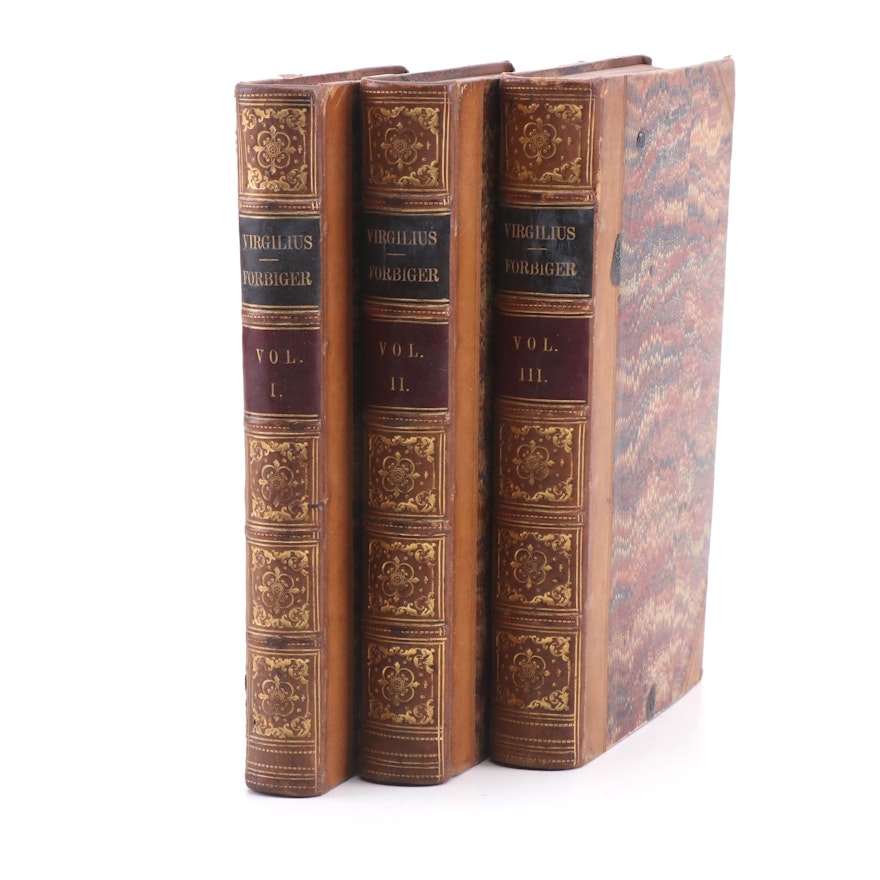 "Virgilii Maronis Opera" in Three Volumes, 1852