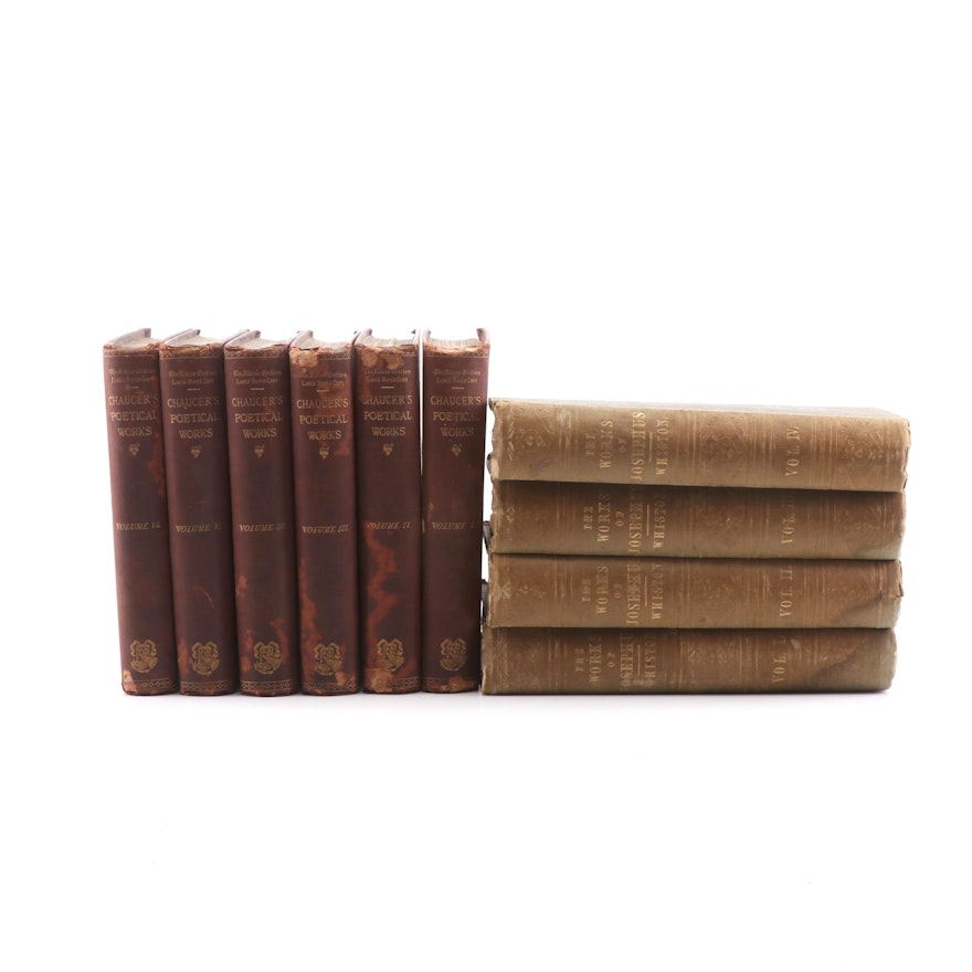 "Chaucer's Poetical Works" and "The Works of Flavius Josephus", 19th Century