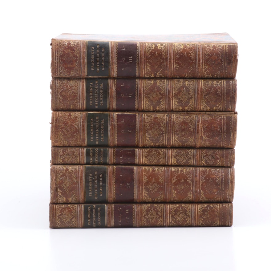 "Fragmenta Historicorum Graecorum" in Six Volumes by Müller, 19th Century