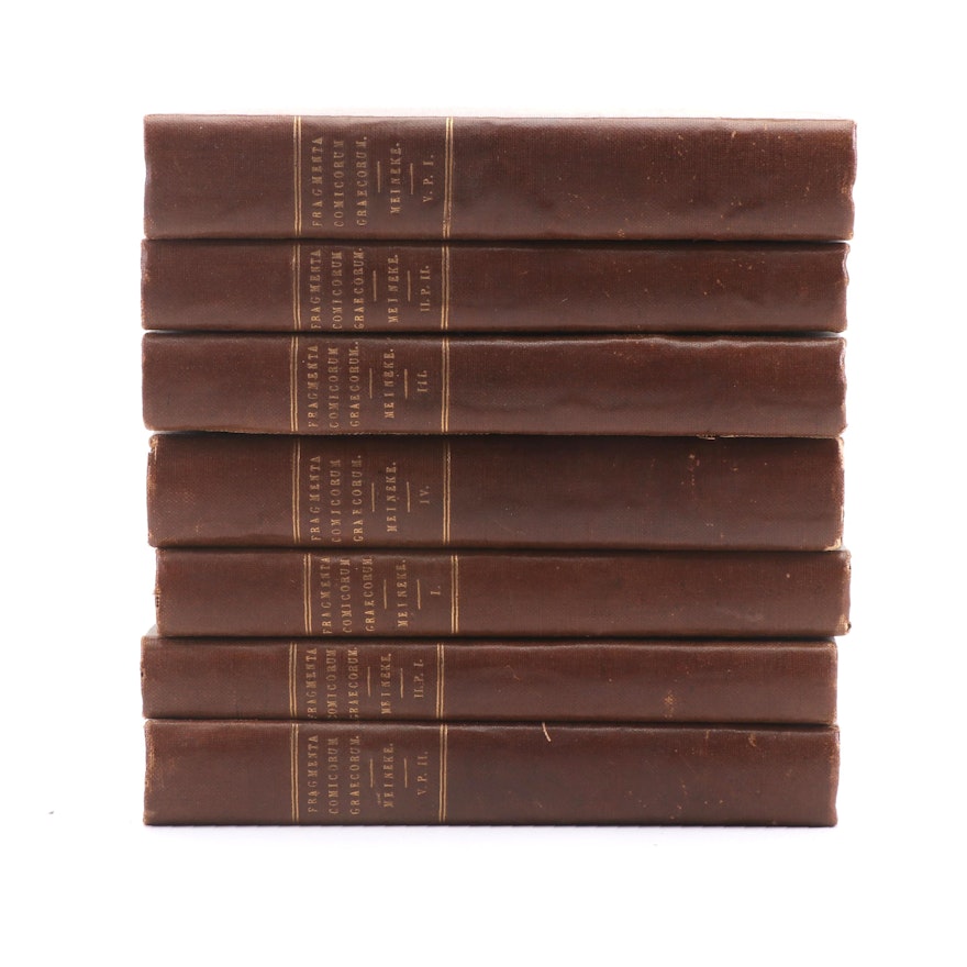 "Fragmenta Comicorum Graecorum" in Seven Volumes by August Meineke