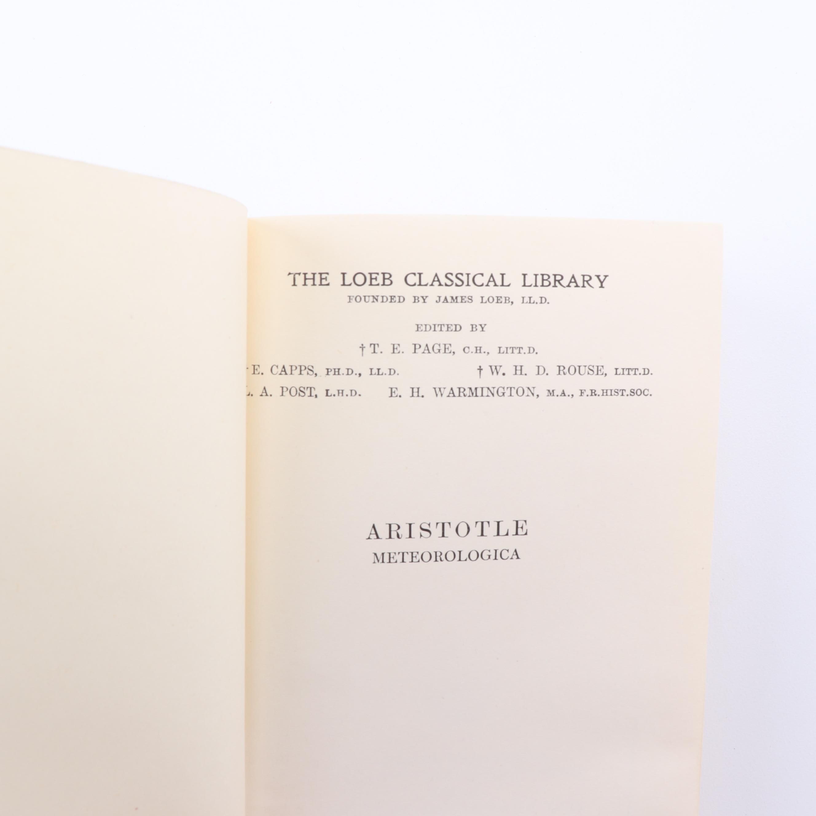 Loeb Classical Library Books and Oxford Classical Texts in Latin