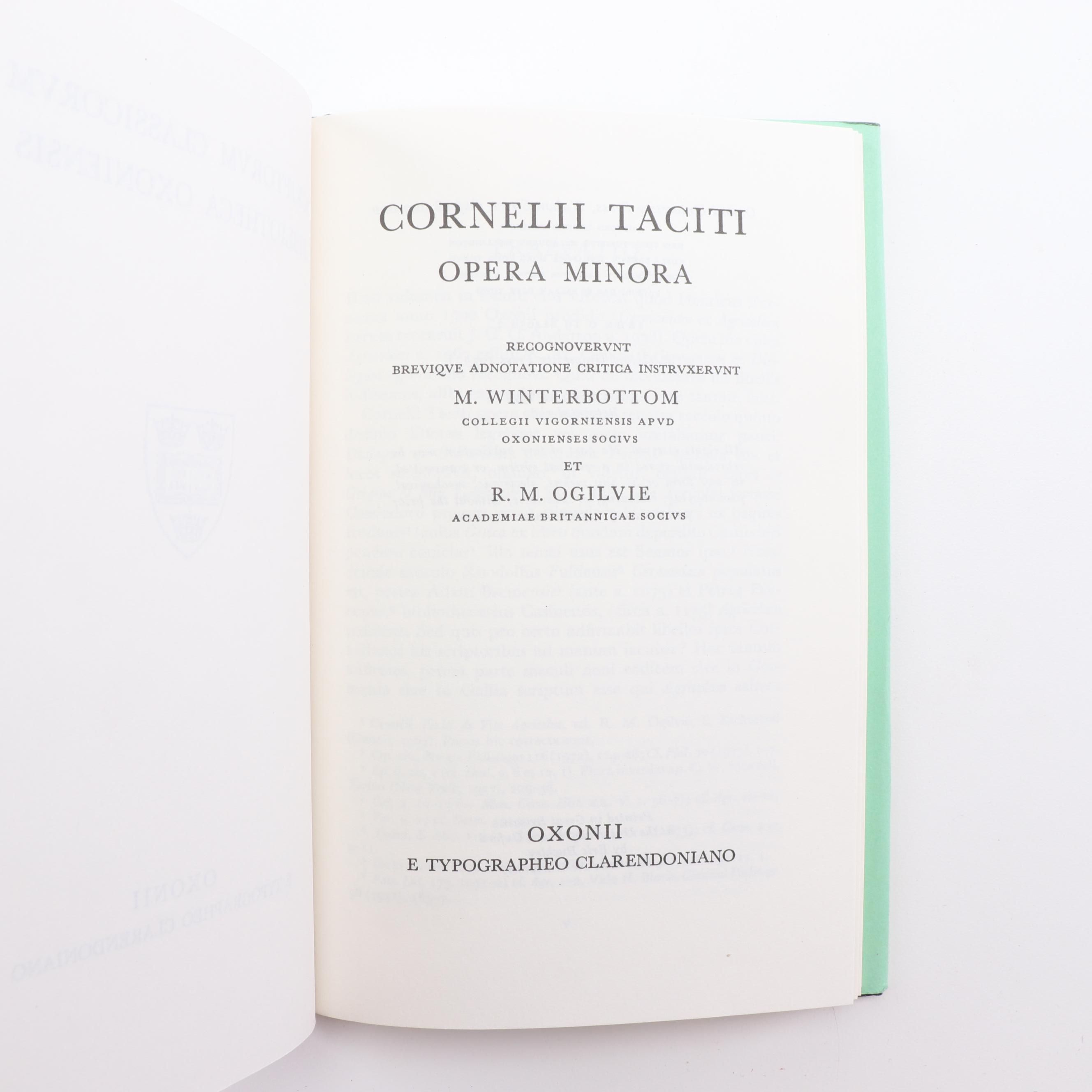 Loeb Classical Library Books and Oxford Classical Texts in Latin