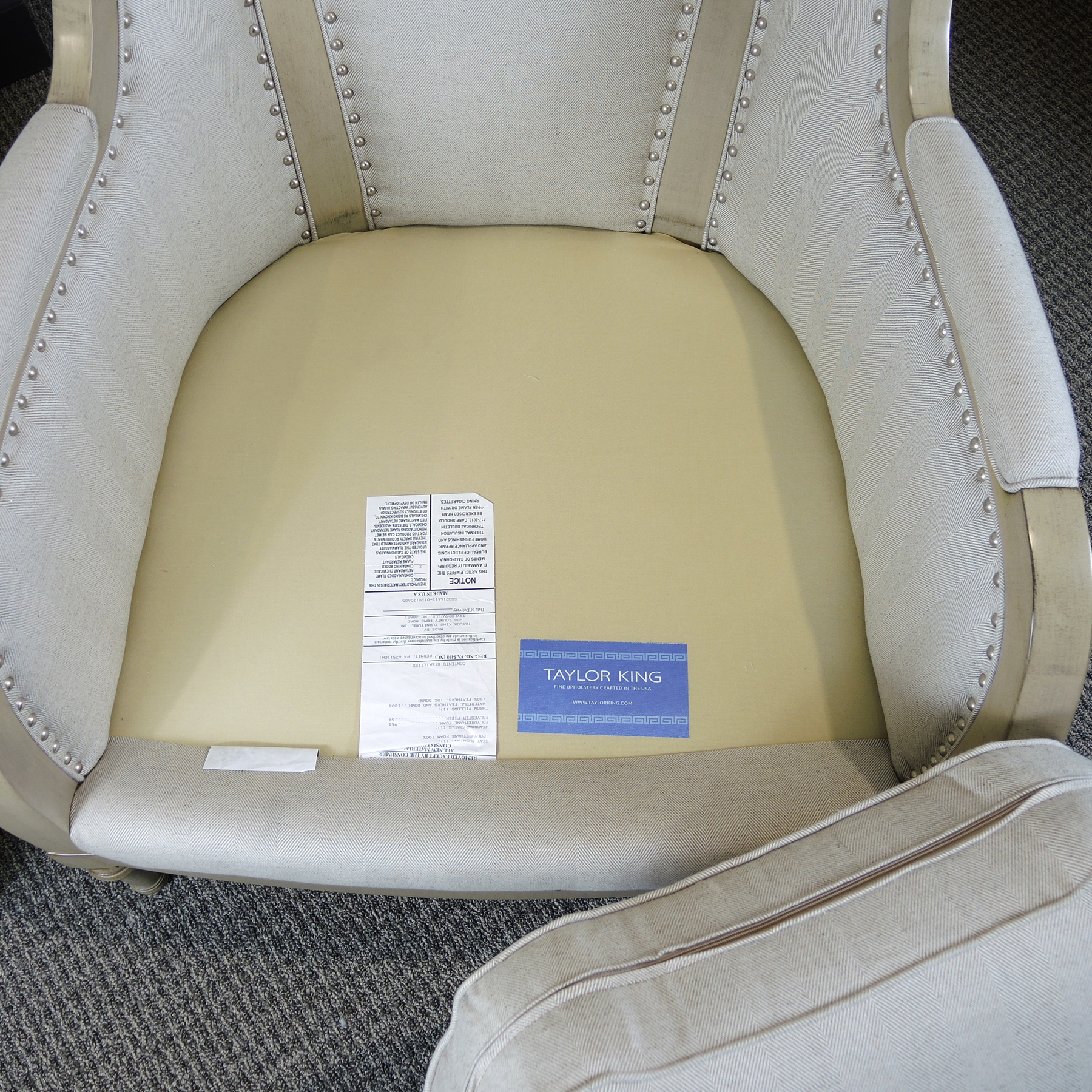 "Licari" Wingback Chair by Taylor King Furniture