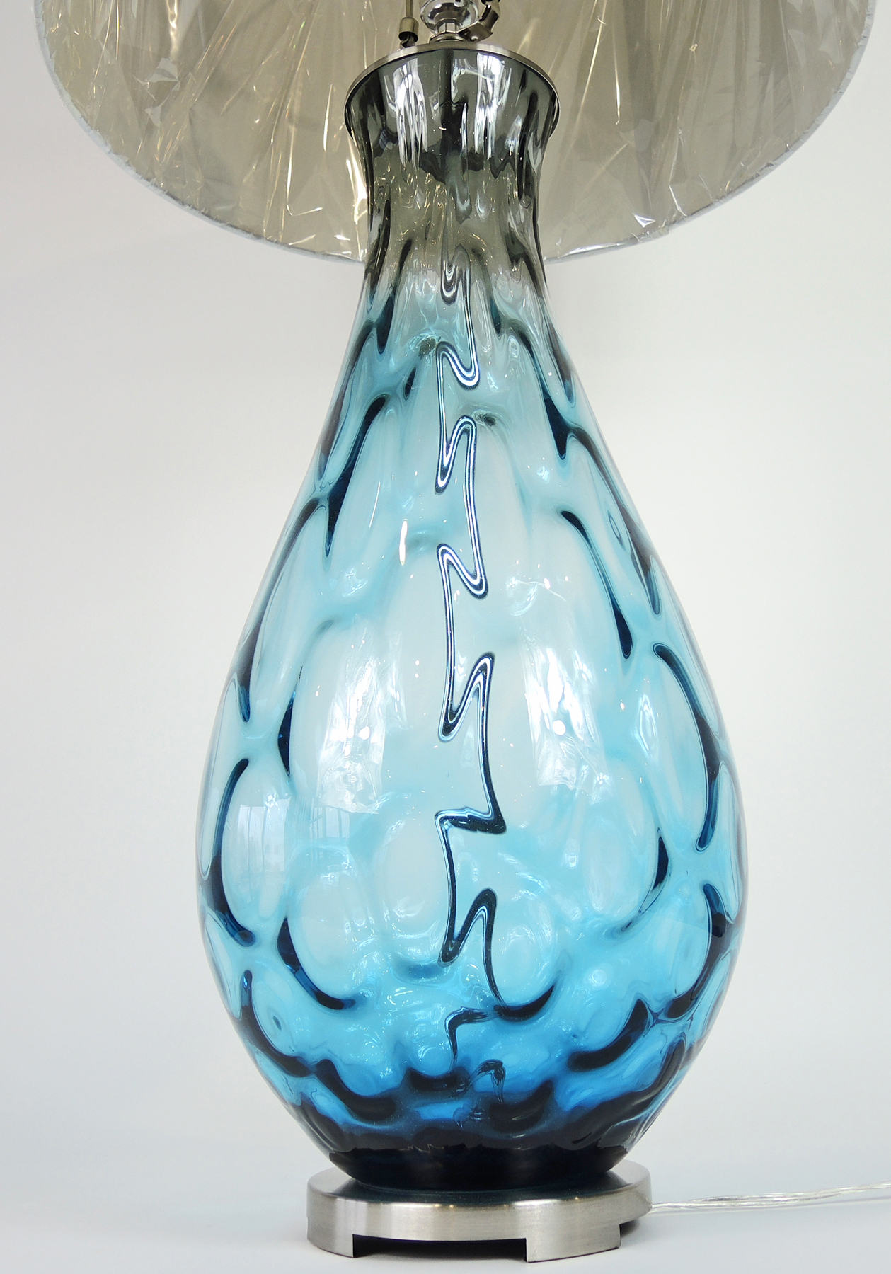 Uttermost "Vescovato Water Glass" Table Lamp Designed by Jim Parsons