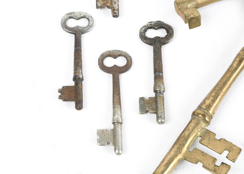 Brass and Metal Skeleton Keys