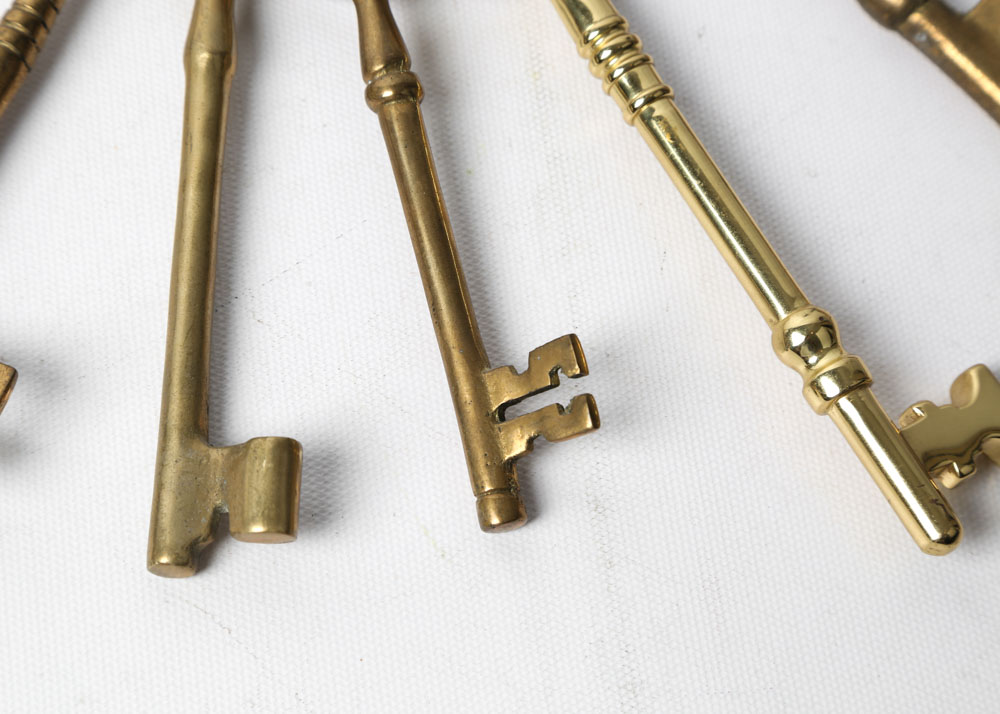 Brass and Metal Skeleton Keys