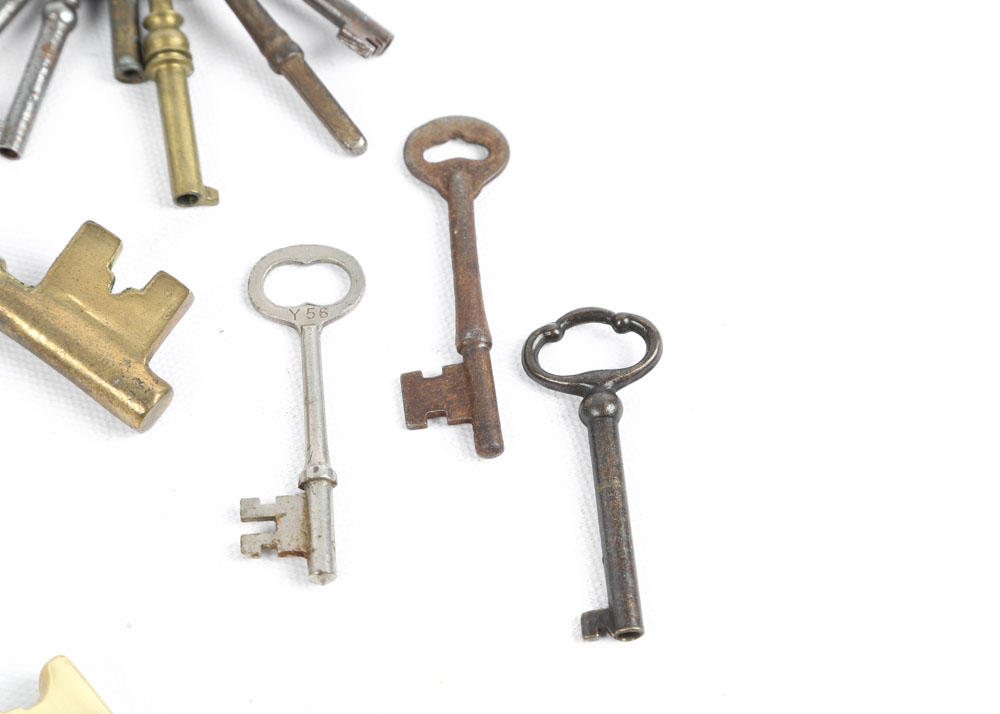 Brass and Metal Skeleton Keys