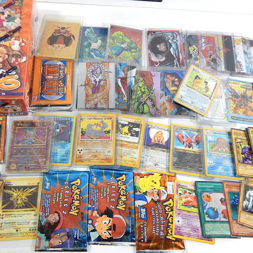 Non-Sports Card Collection with Pokemon, Yu-Gi-Oh!, Dragon Ballz, Lady Death