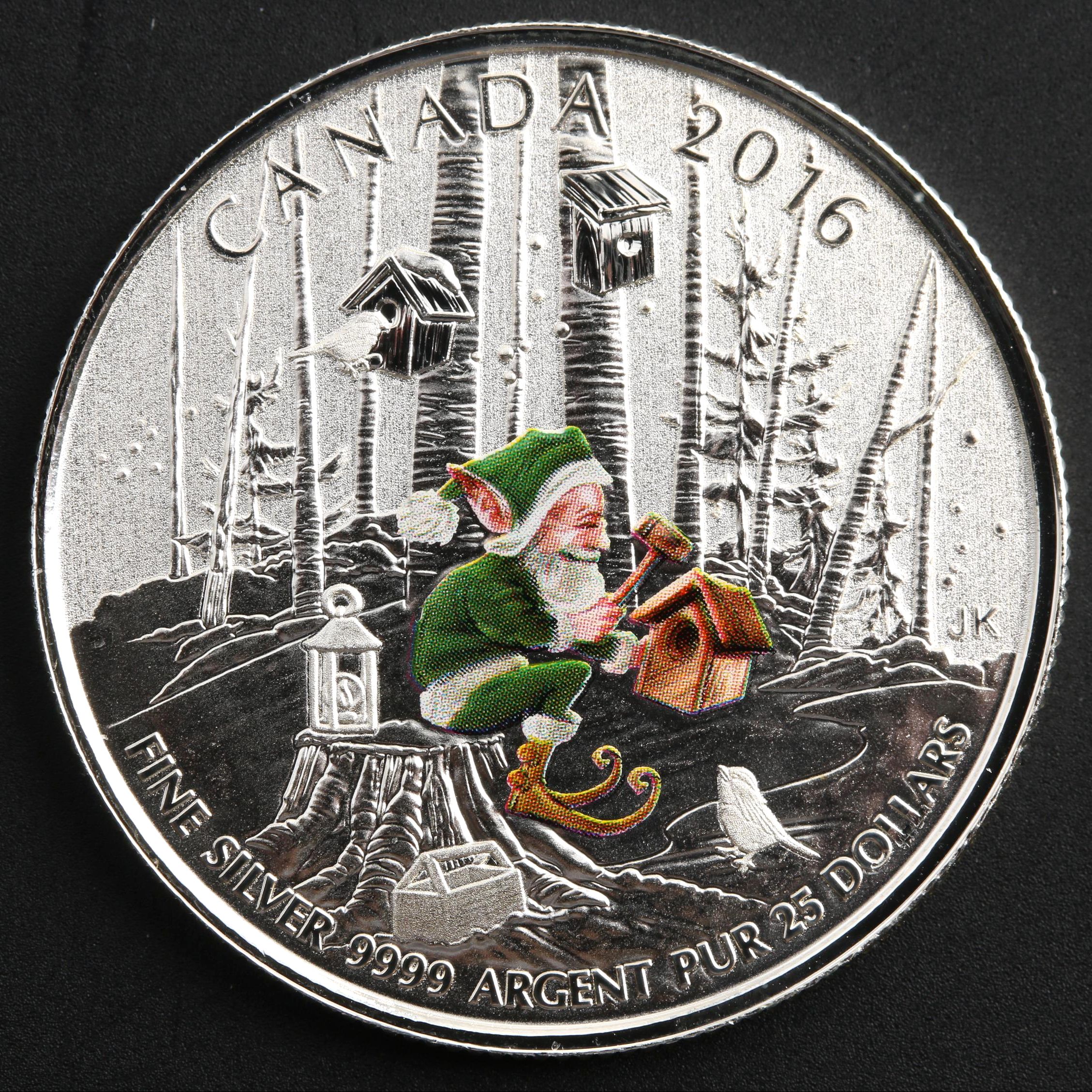 2016 Canada $25 Woodland Elf 99.9% Silver Coin