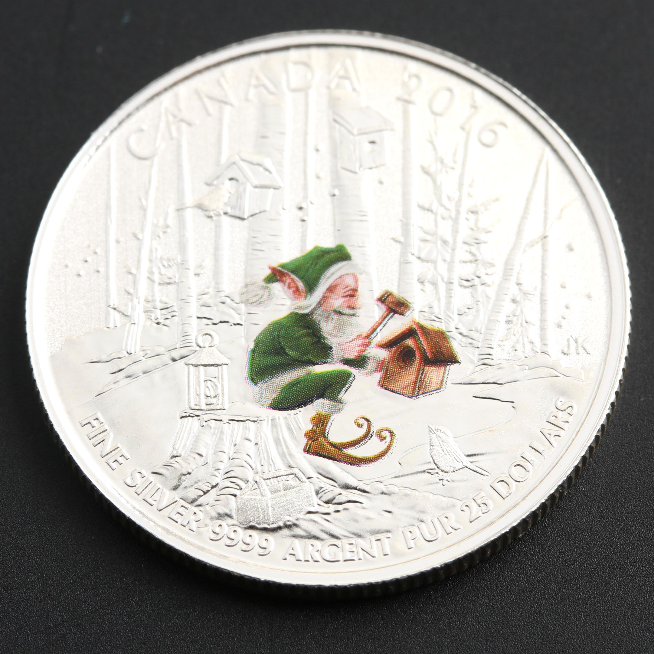 2016 Canada $25 Woodland Elf 99.9% Silver Coin