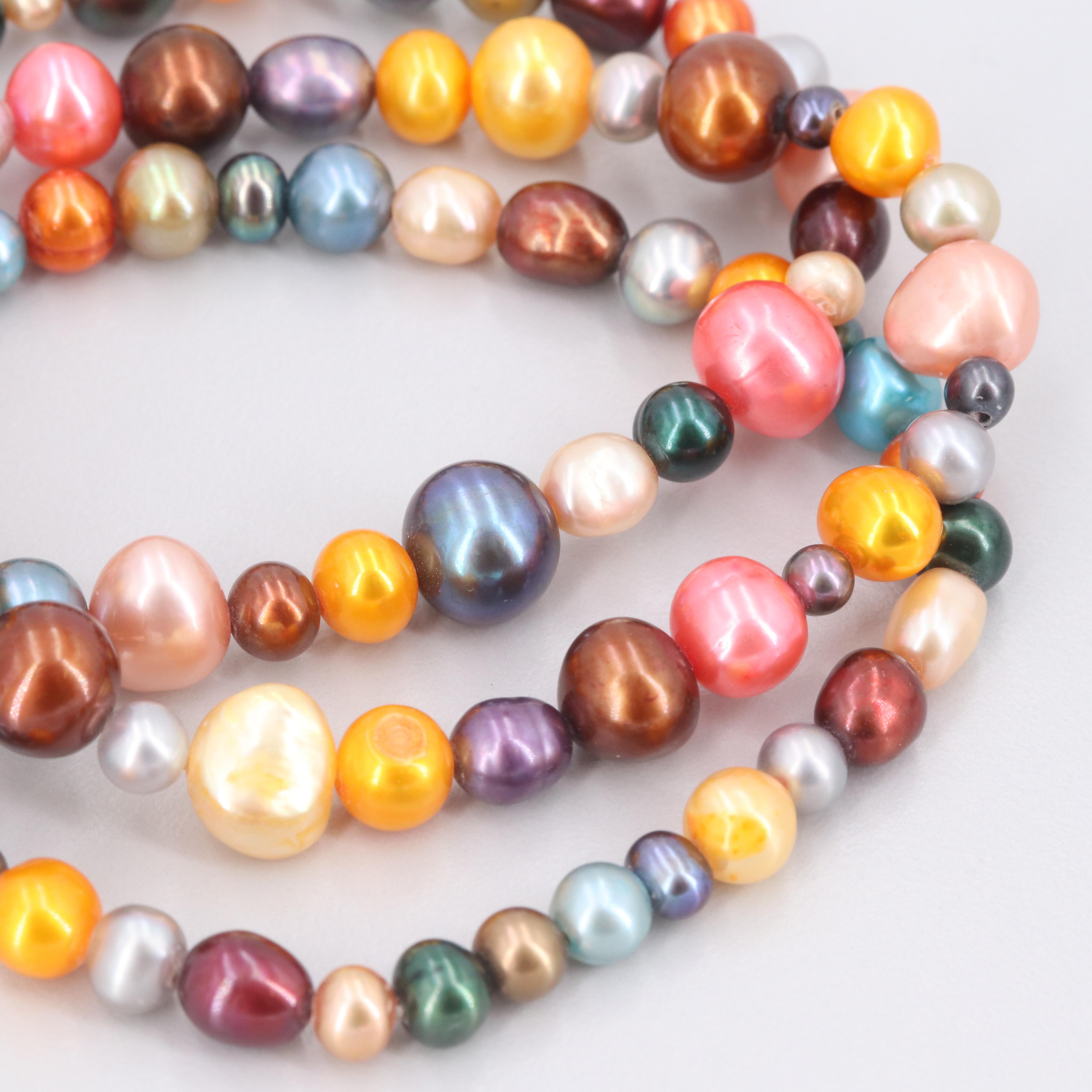 Expandable Cultured Pearl Bracelets