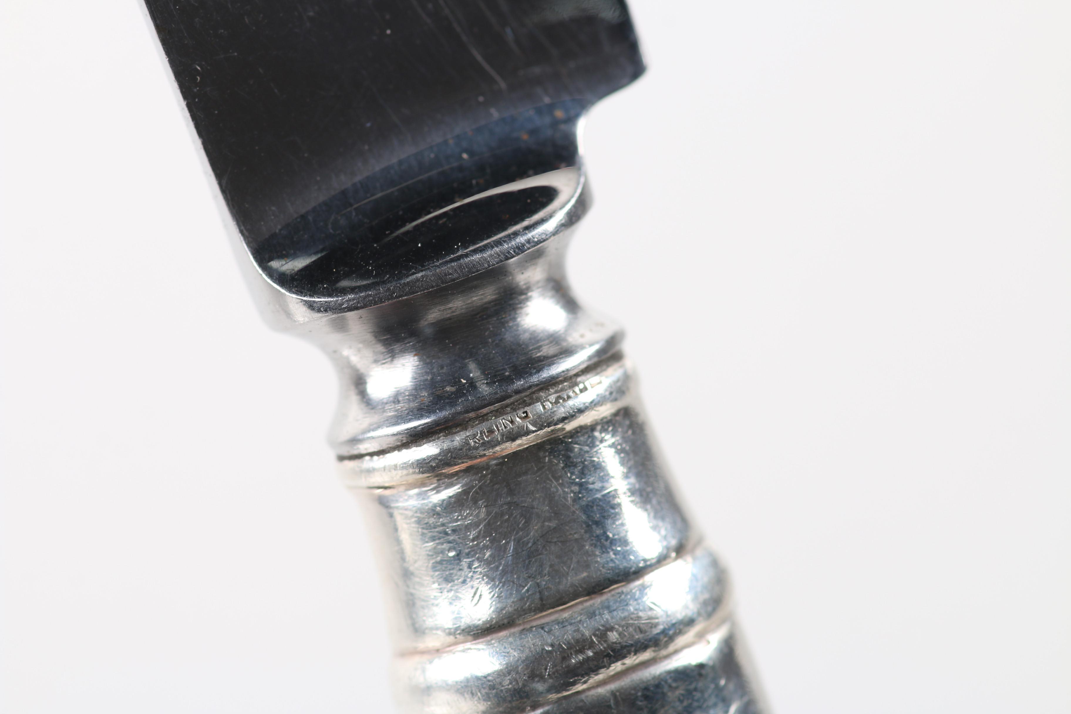 American Sterling Handle Pistol Grip Dinner Knives