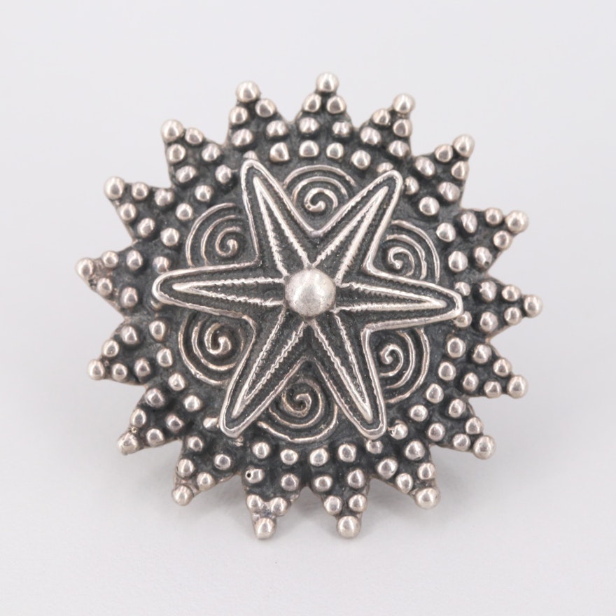 Mexican Sterling Silver Converter Brooch