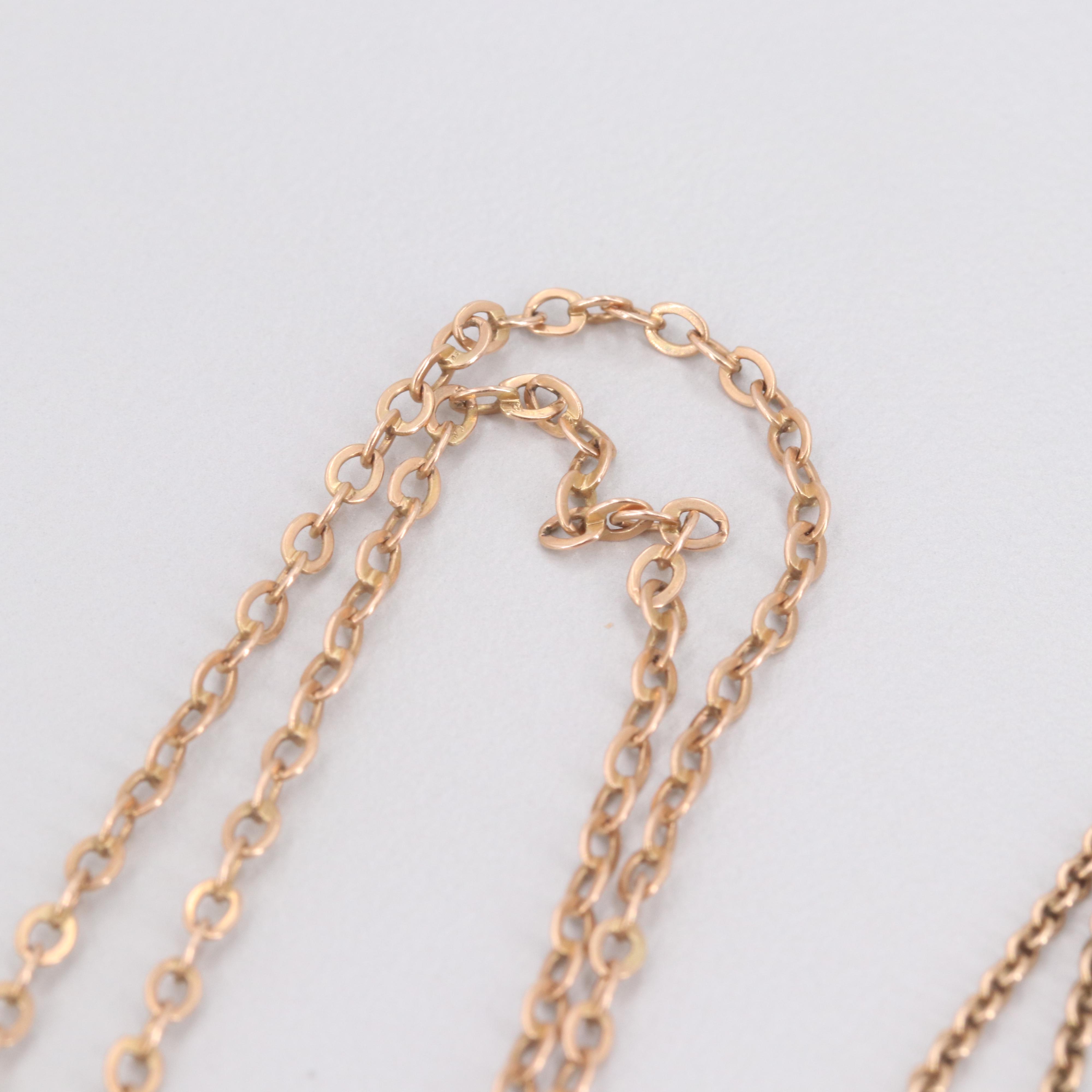 Vintage 14K Rose Gold Necklaces