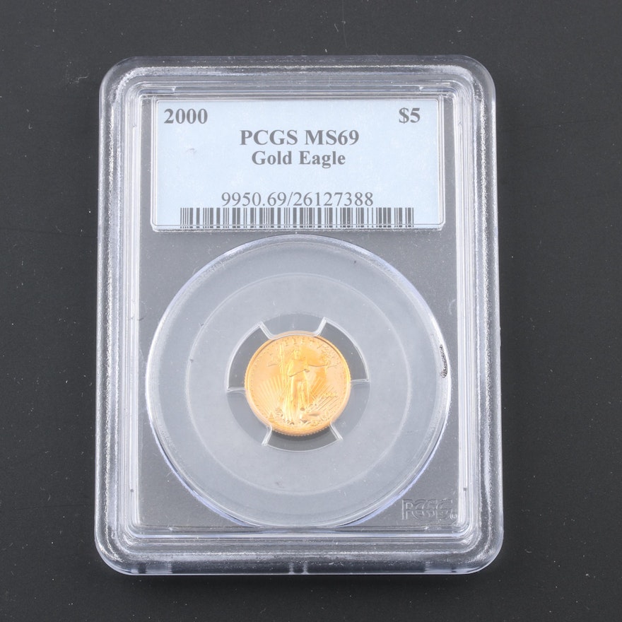 PCGS Graded MS69 1/10 Oz. $5 Gold Eagle Coin