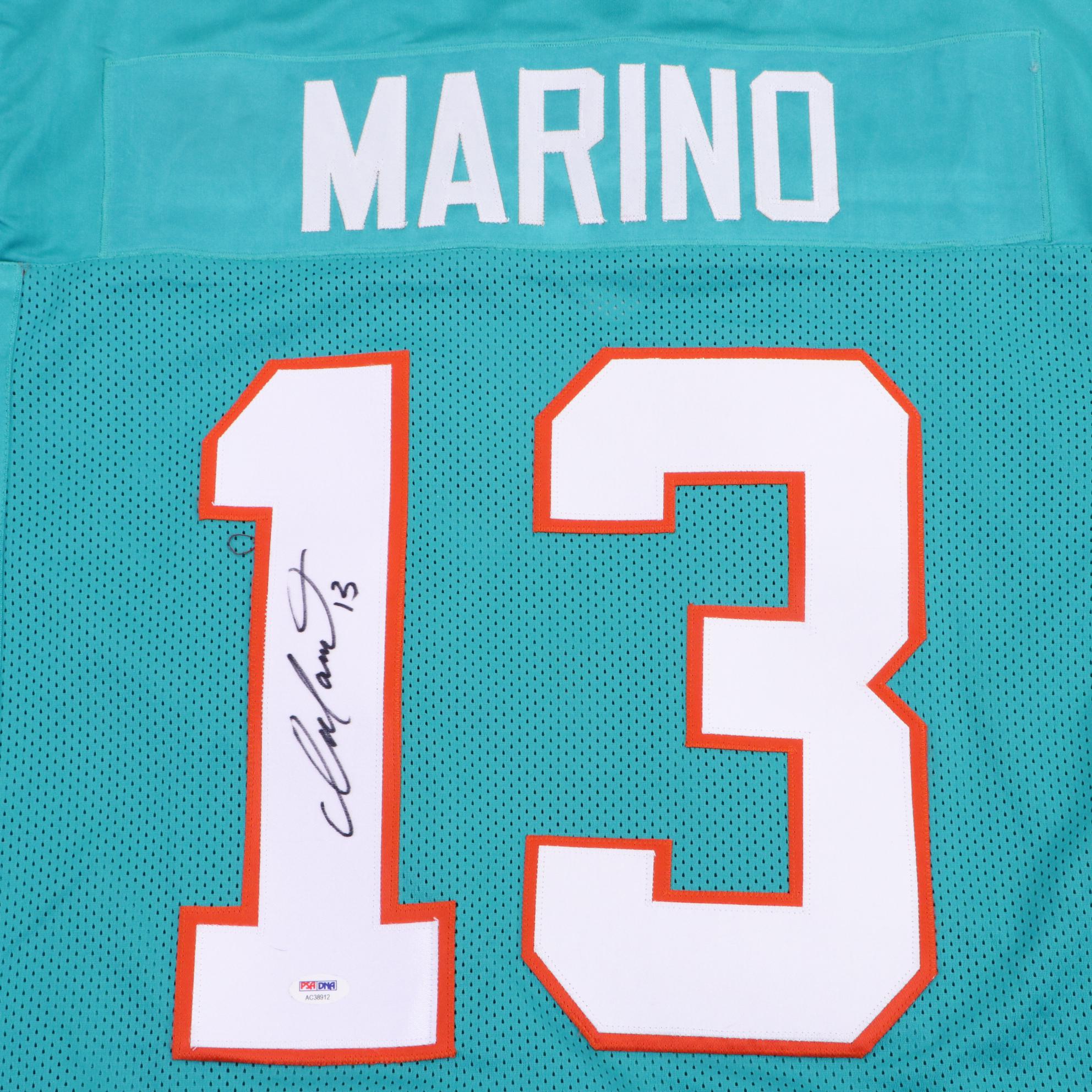 (HOF) Dan Marino Signed Miami Dolphins NFL Football Jersey PSA COA