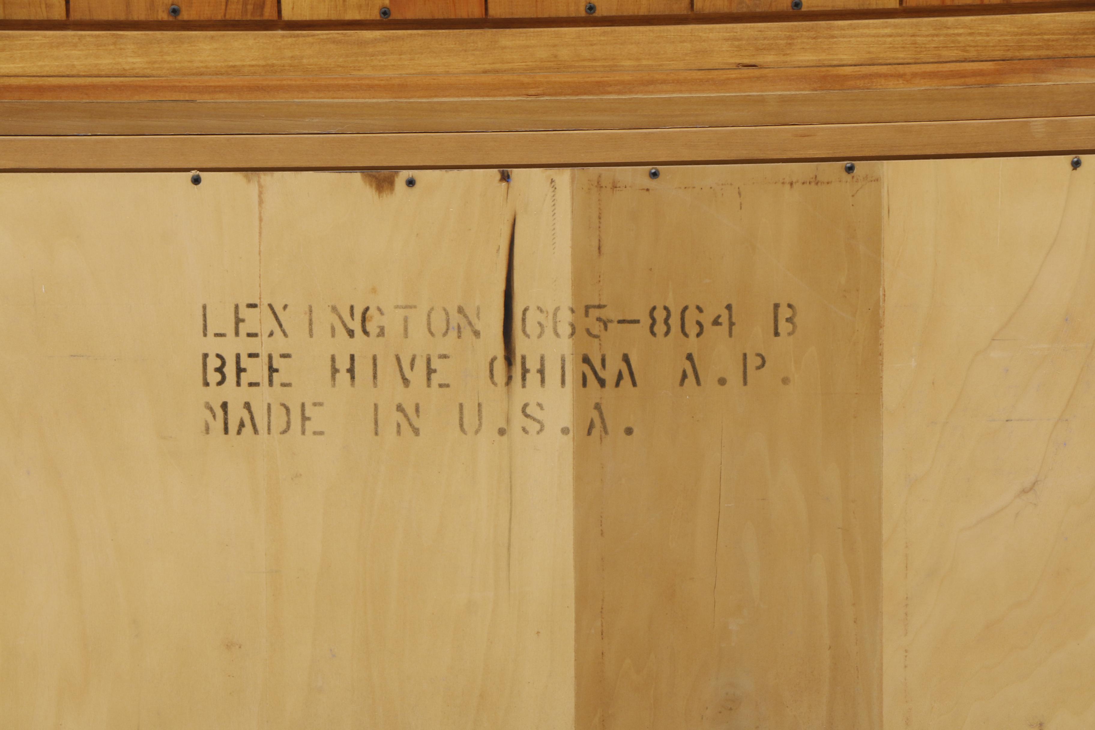 Lexington Furniture Illuminated "Bee Hive" 2-Piece China Hutch and Cabinet