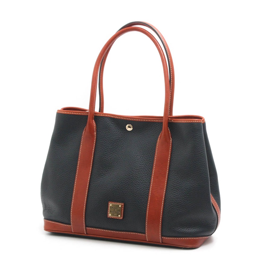 Dooney & Bourke Pebbled Two-Tone Leather Handbag