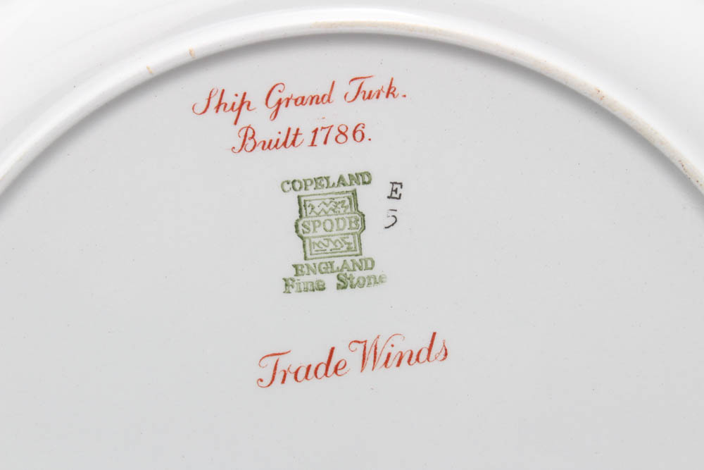 Copeland Spode "Trade Winds Red" Stone China Dinnerware