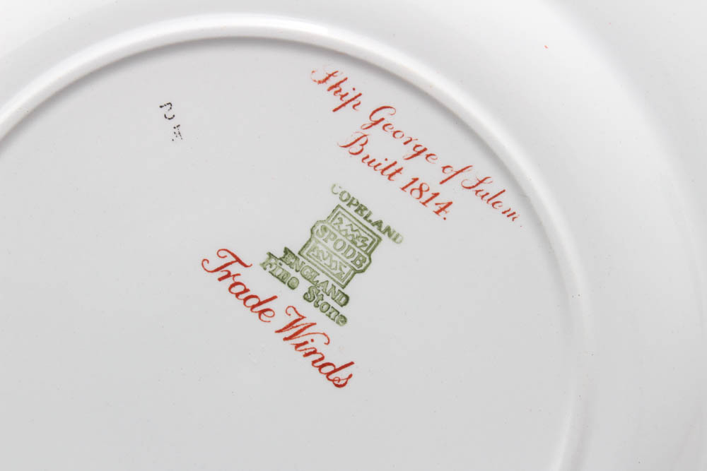 Copeland Spode "Trade Winds Red" Stone China Dinnerware