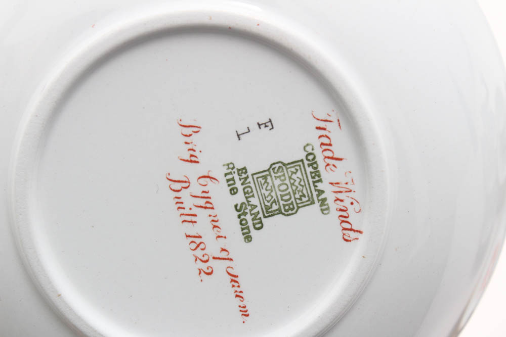 Copeland Spode "Trade Winds Red" Stone China Dinnerware