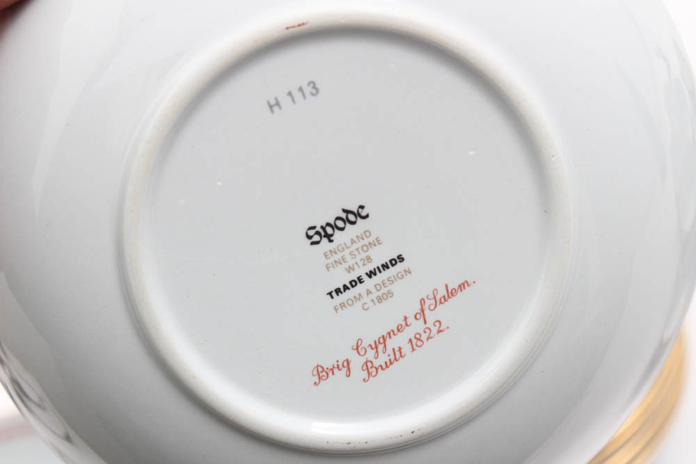 Copeland Spode "Trade Winds Red" Stone China Dinnerware