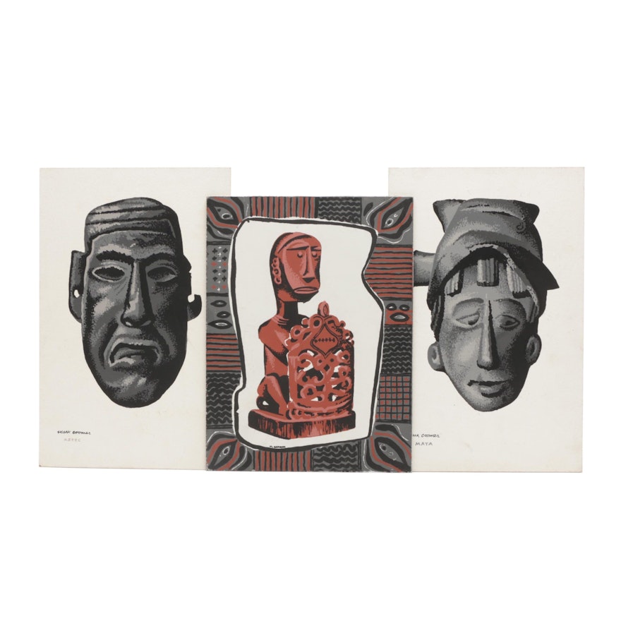 Central American Inspired Serigraphs after Mark Allen Coomer
