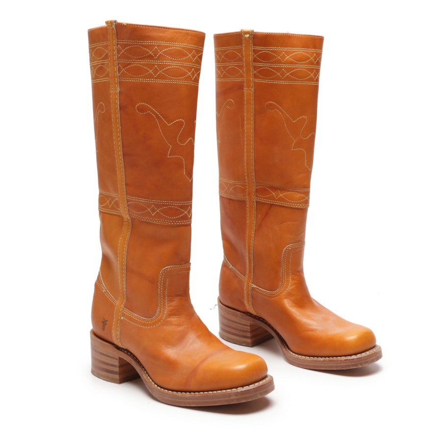 Women's Frye Tan Leather Tall Boots