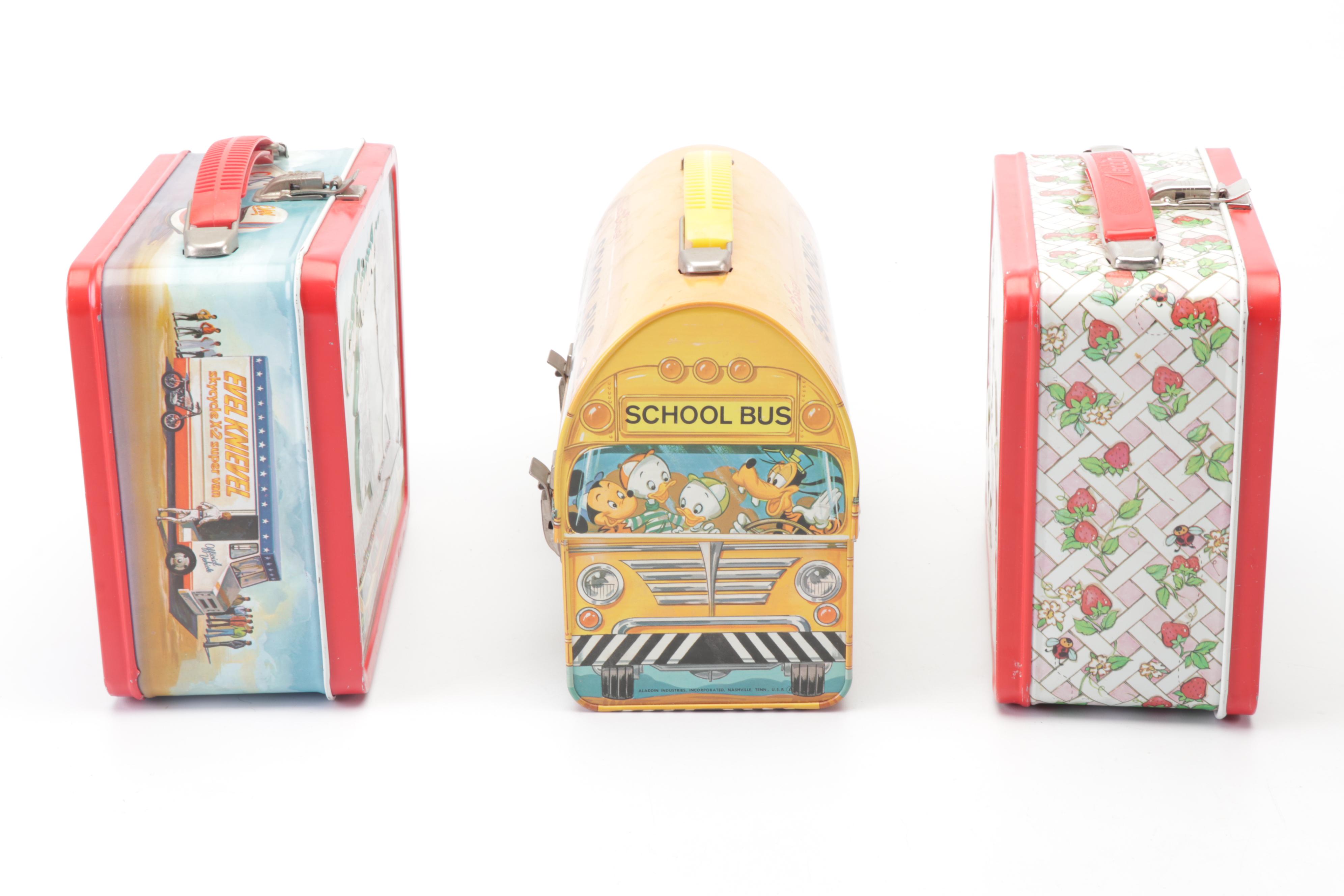 Evel Knievel, Dick Tracy, G.I. Joe and Other Lunch Boxes and Thermoses