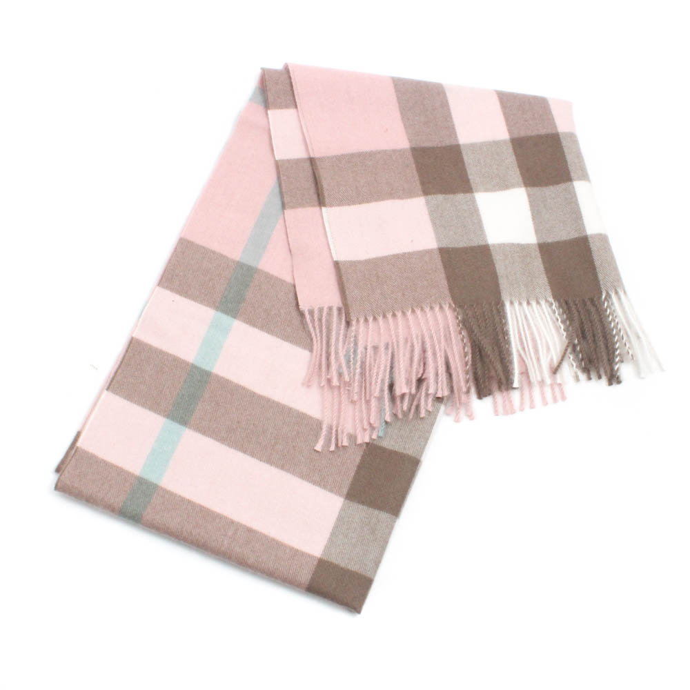 Sky Cashmere Virgin Wool Fringed Shawl/Scarf