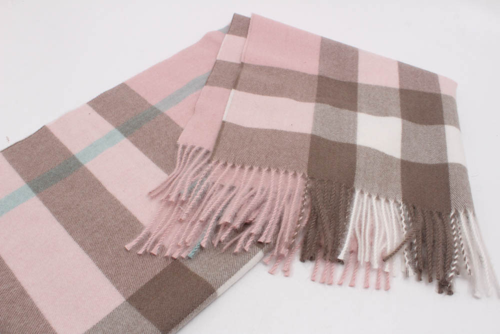 Sky Cashmere Virgin Wool Fringed Shawl/Scarf