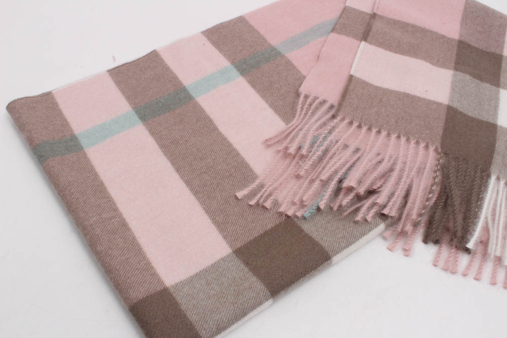 Sky Cashmere Virgin Wool Fringed Shawl/Scarf