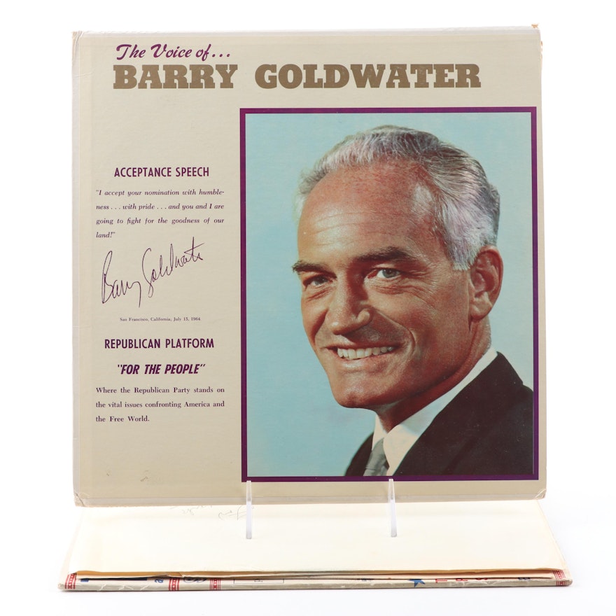 Republican Party Vinyl Records Including Barry Goldwater
