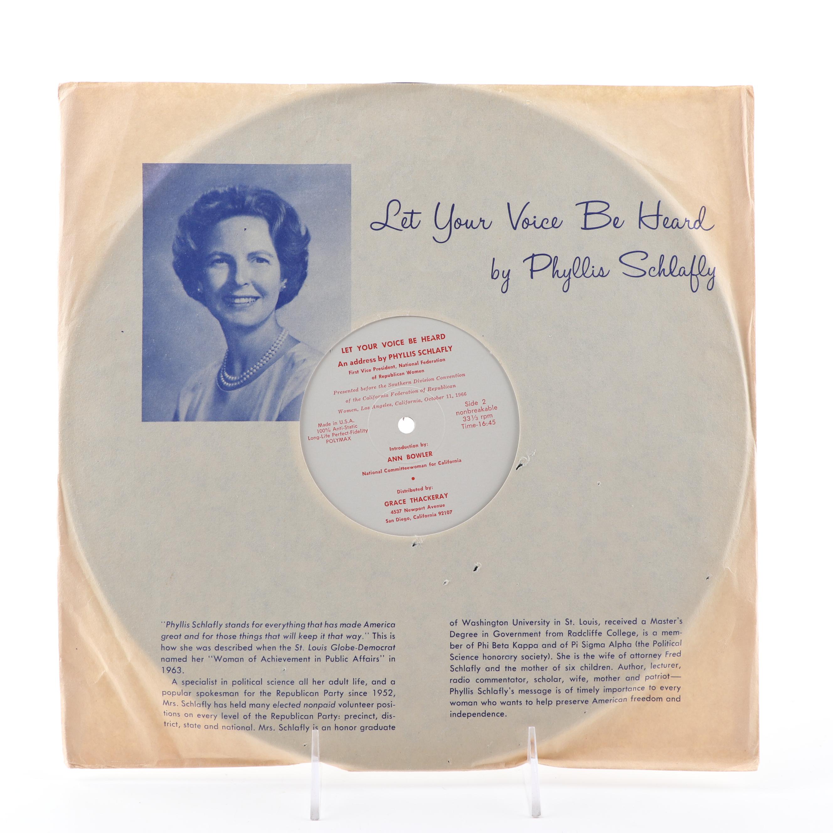 Republican Party Vinyl Records Including Barry Goldwater