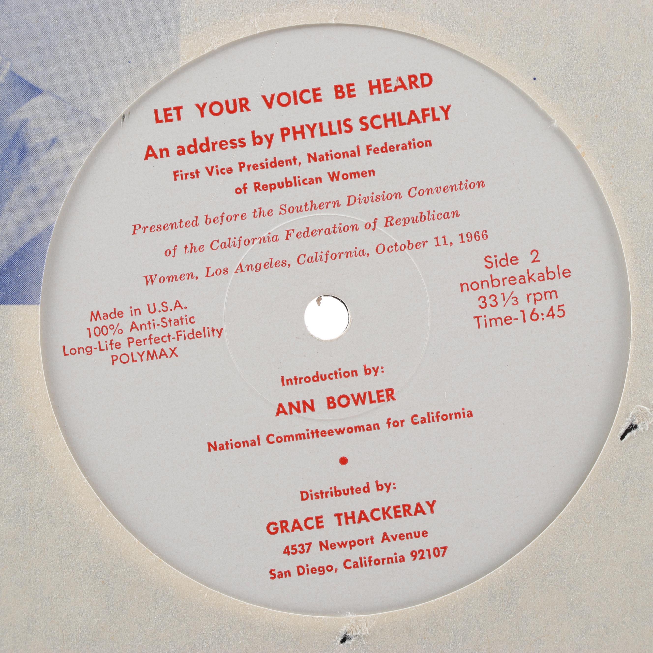 Republican Party Vinyl Records Including Barry Goldwater