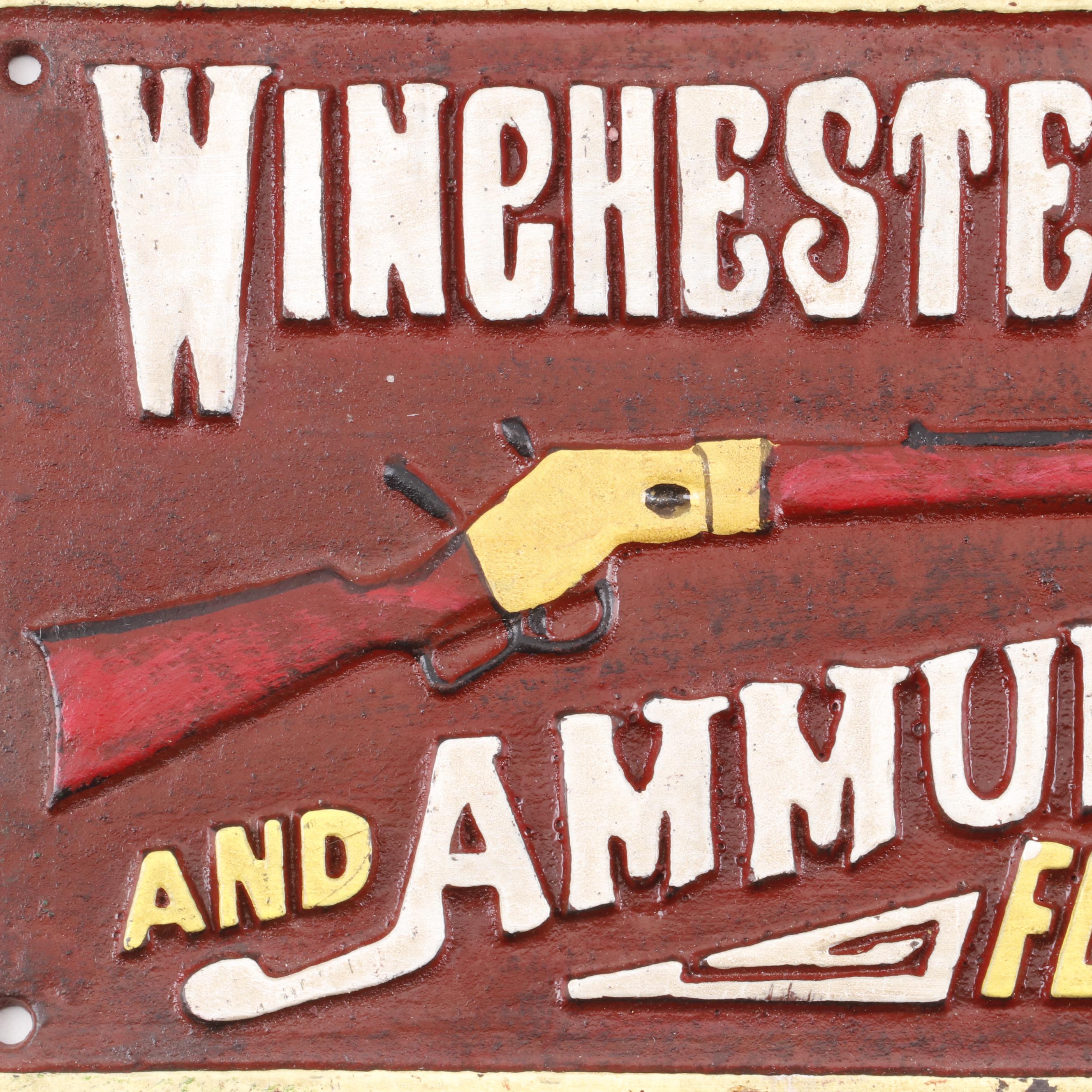 Cast Iron Reproduction Store Signs including Castrol Motor Oil