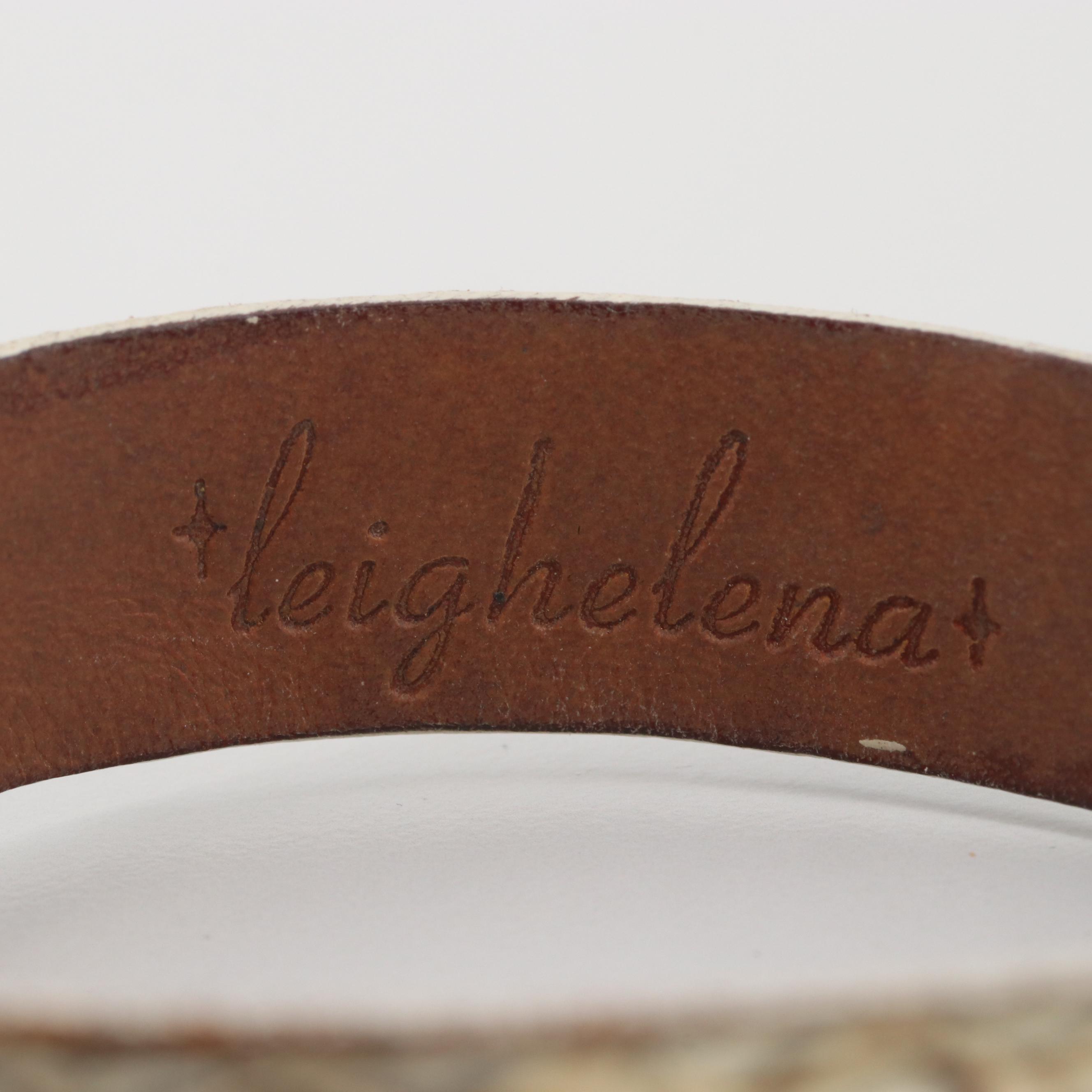 Leighelena Costume Snake Skin "Jigsaw" Bracelets