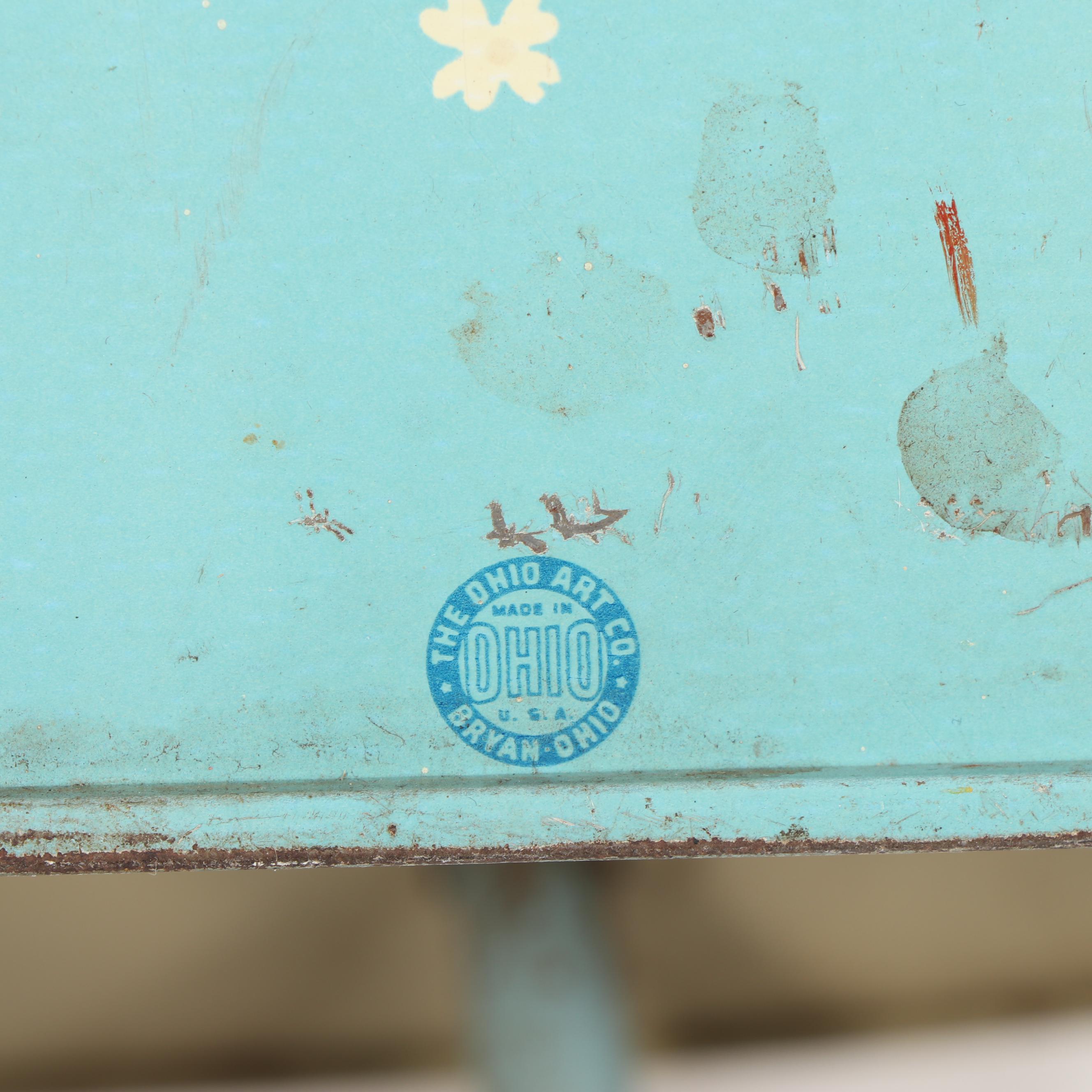 Metal Pretend Play Toys Including High Chair, Stroller, and More