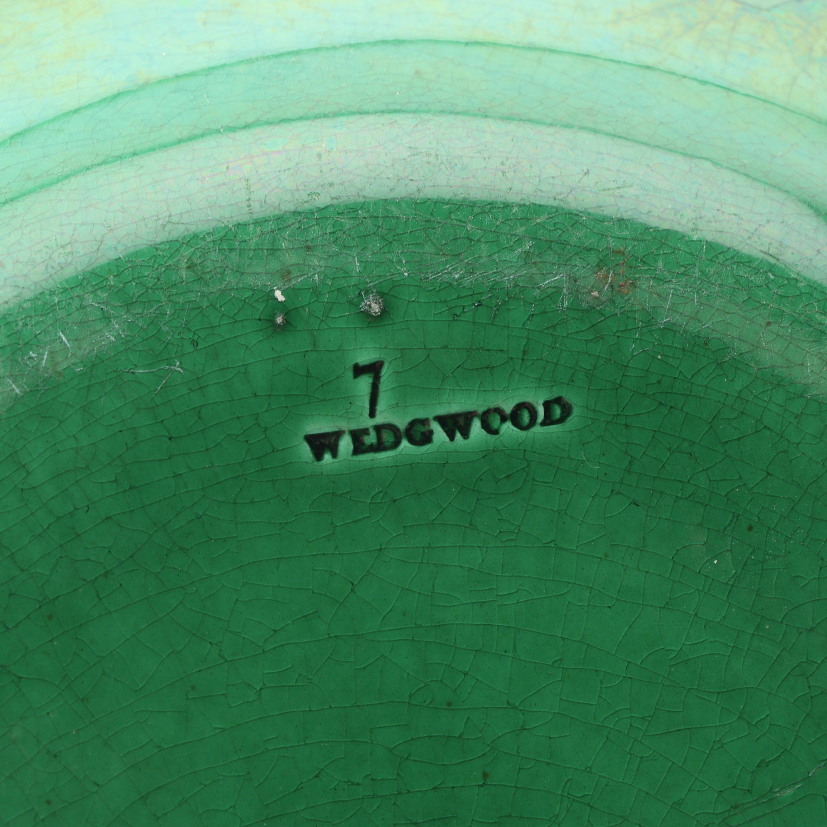 Green Leaf Motif Majolica Salad Plates featuring Clairefontaine